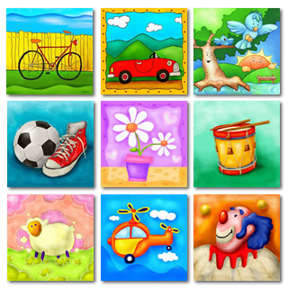Cuadros infantiles modernos, decoración y arte online para niños.